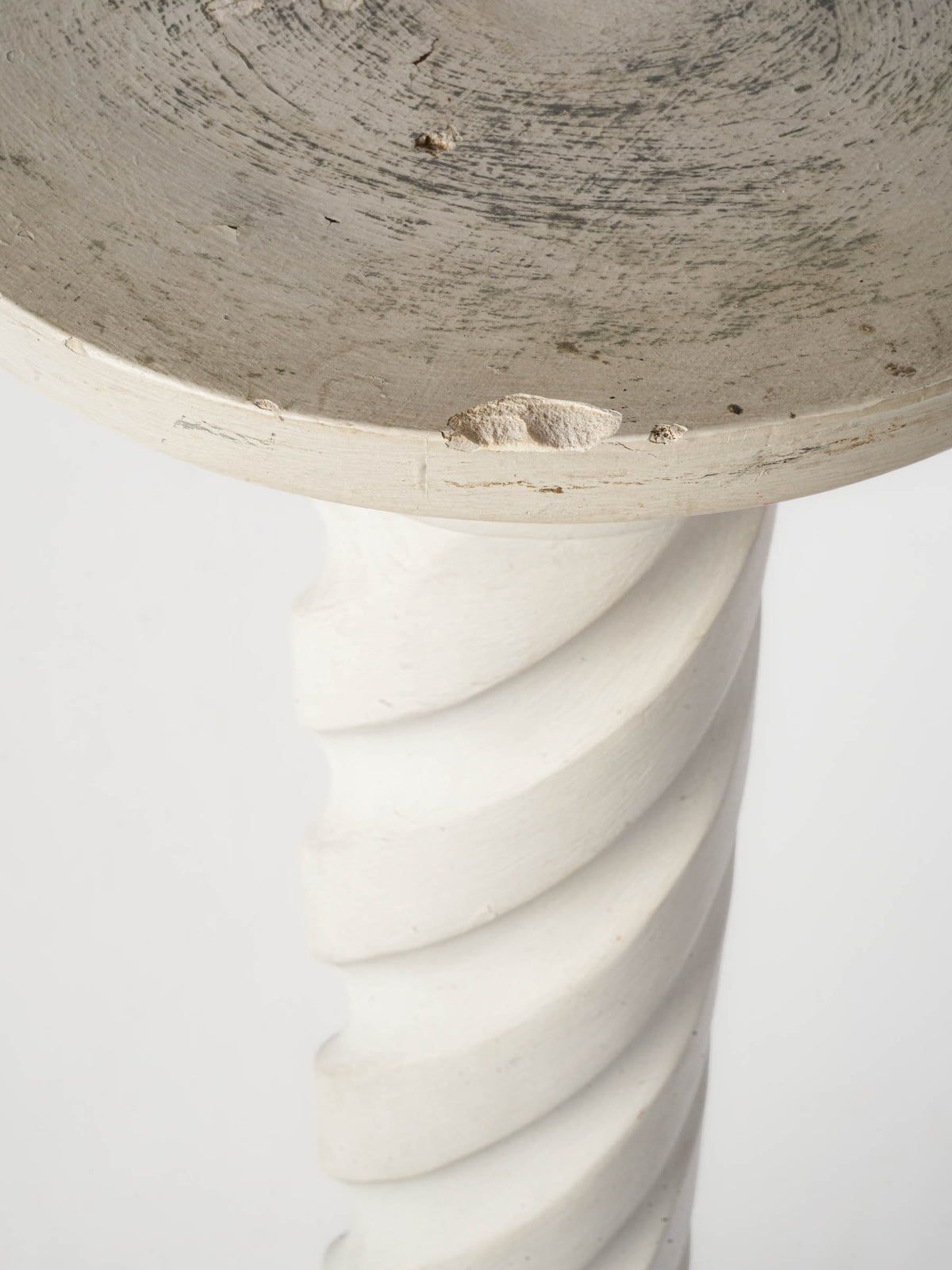 Mid-20th-Century Plaster Pedestal w/ Twisted Column - 46½"