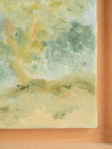 Contemporary landscape painting by Karibou - “Le Mistral” 14½" x 14½"