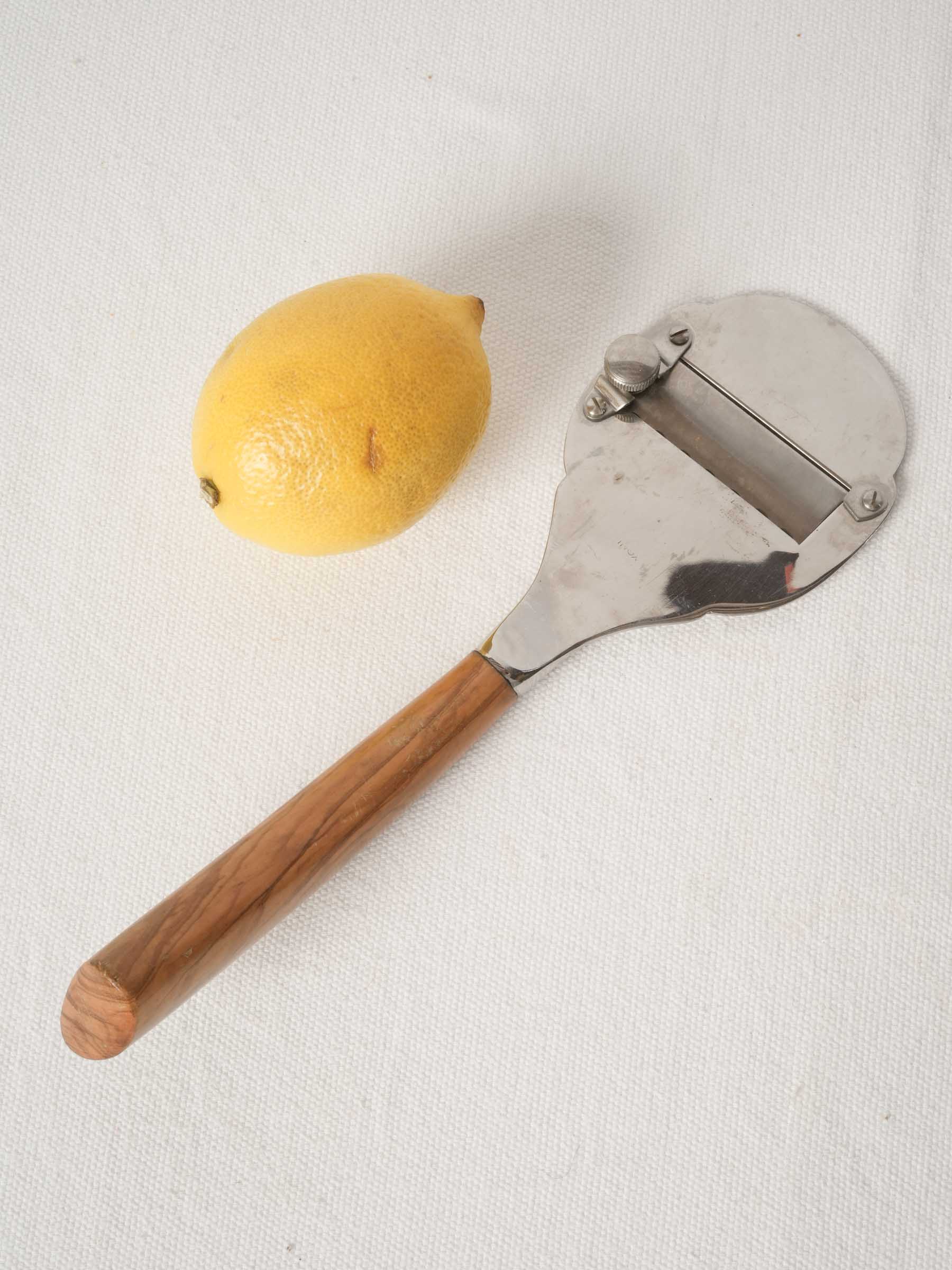 Truffle Slicer with Olive Wood Handle