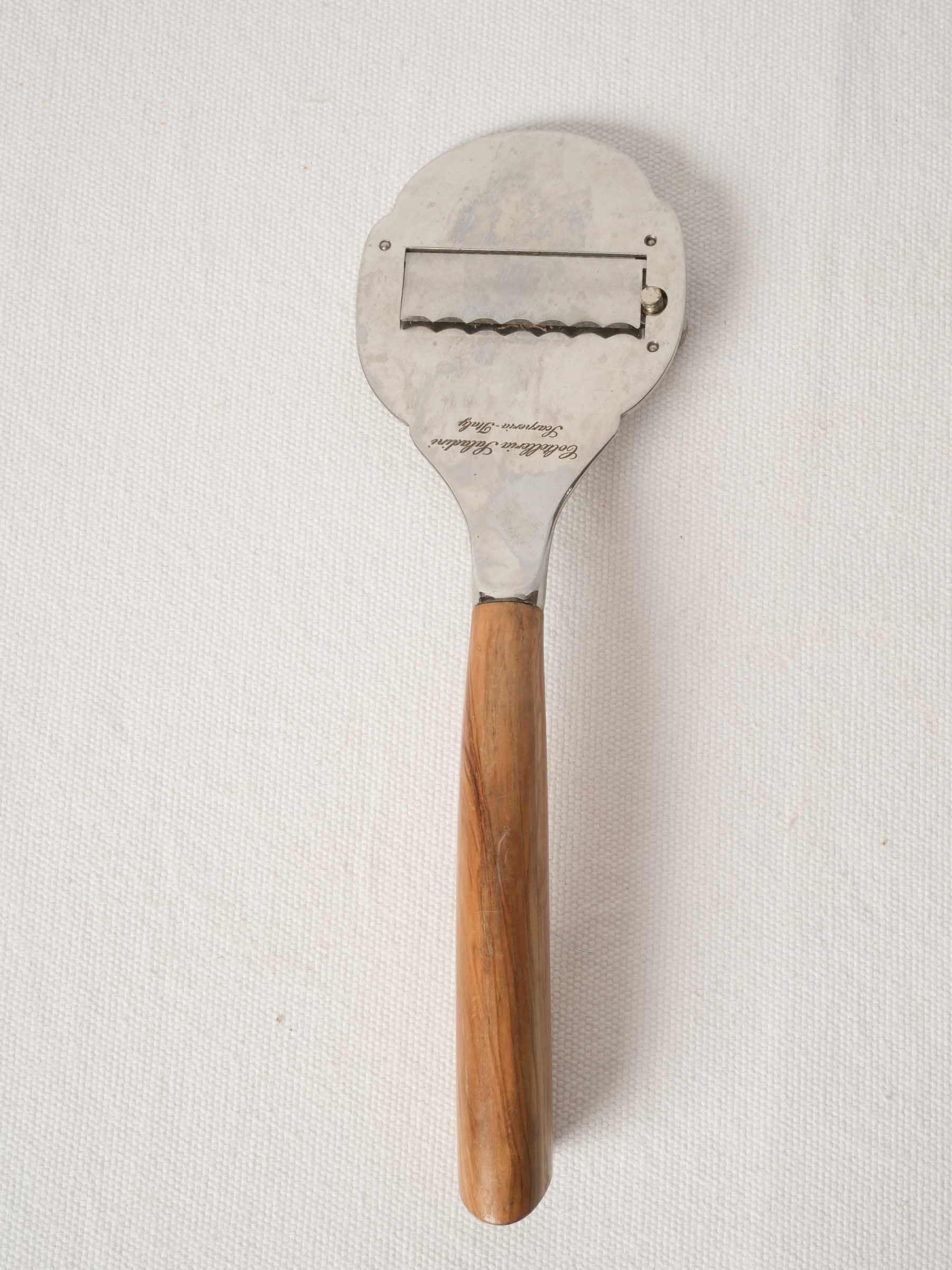 Truffle Slicer with Olive Wood Handle