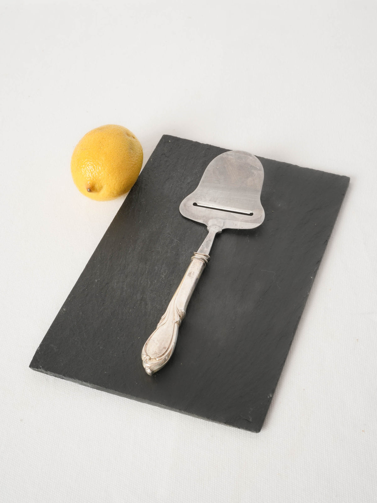 Slate Cheese Board and Antique Cheese Slicer