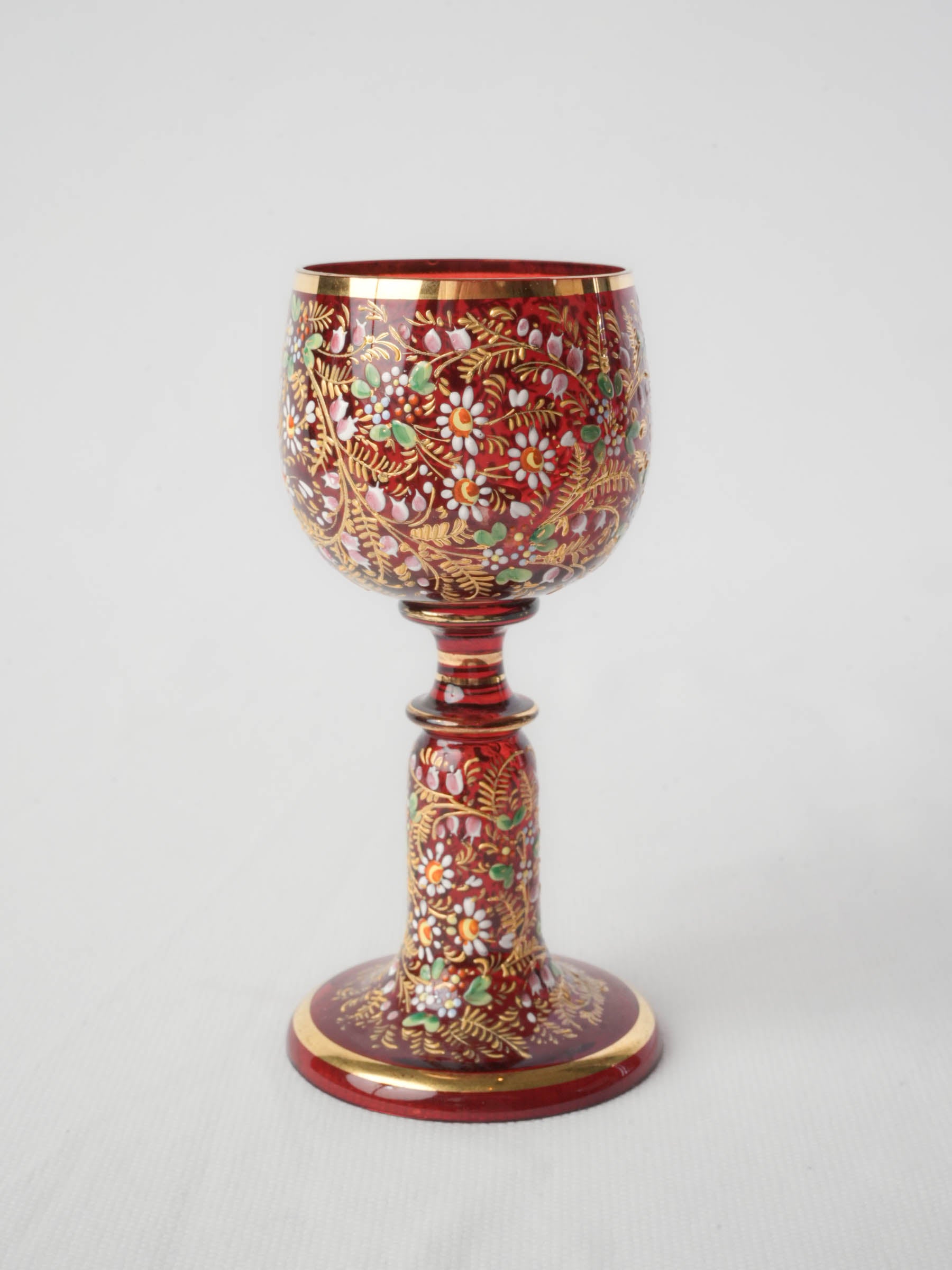 Classic Gilded Glass Goblet