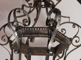 Large 19th century wrought iron lantern