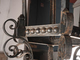 Large 19th century wrought iron lantern