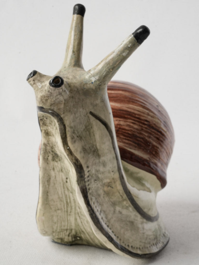 Intricately detailed Burgundy snail piece