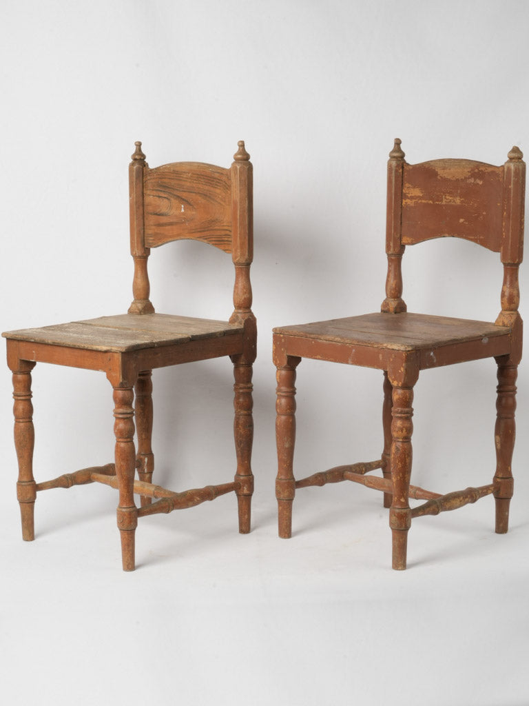 Vintage Swedish larch chair set