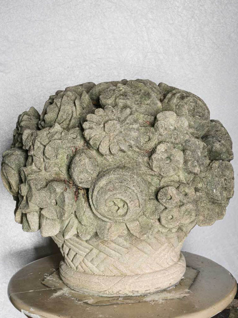 Authentic matured patina gate finials  