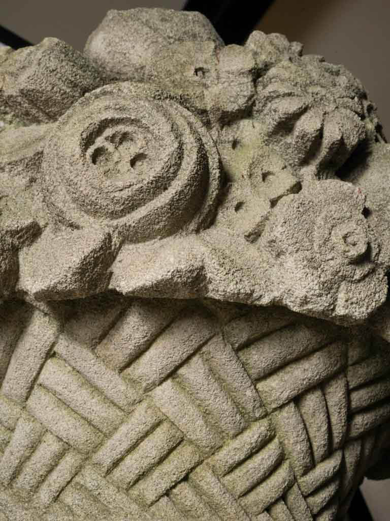 Classical garden walkway stone finials  