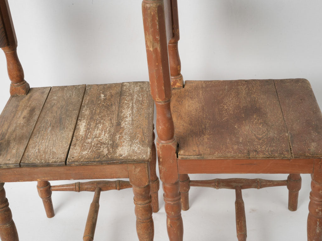 Traditional weathered Swedish seating