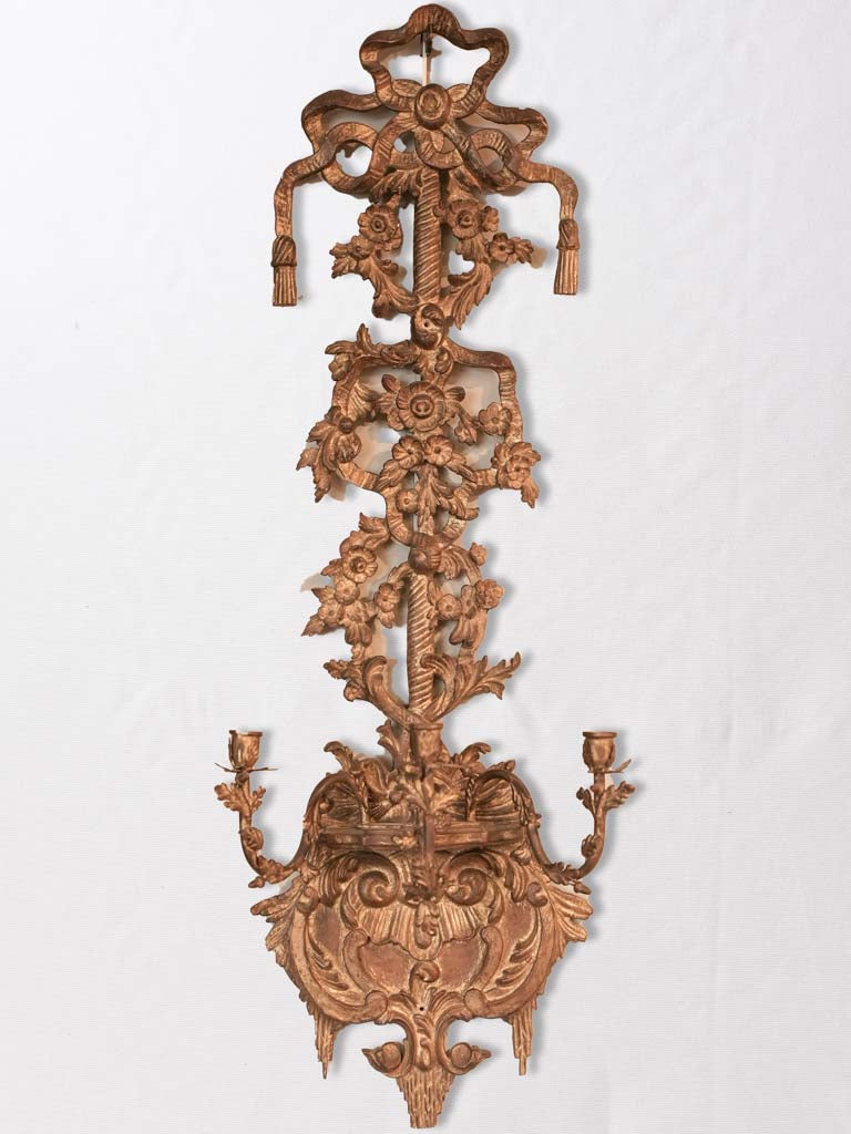 19th Century giltwood Louis XVI Sconces