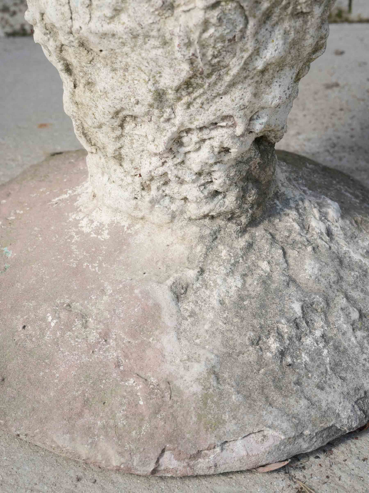 Large Sculptural 1980s Concrete Planter w/ Textured Finish - 25½"