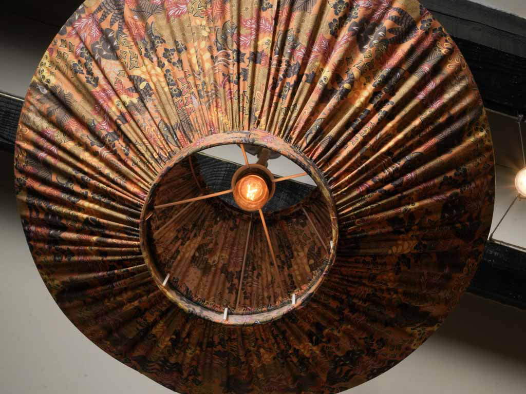 Fashion-forward burnt orange lampshade 