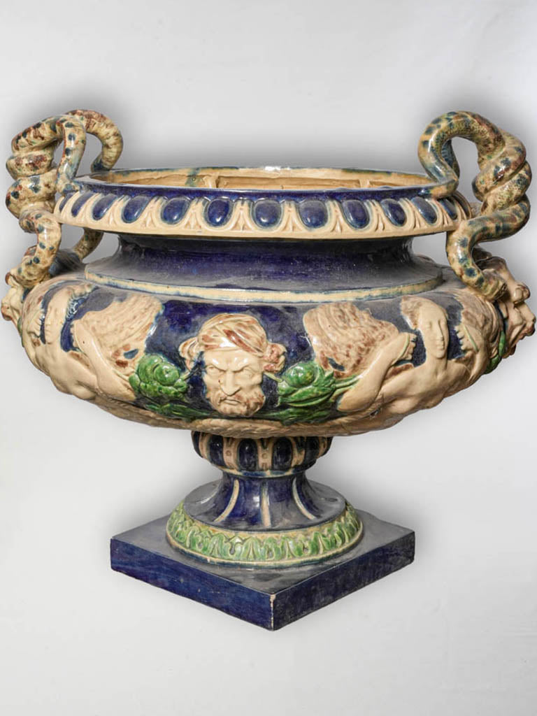 Rare antique French majolica centerpiece