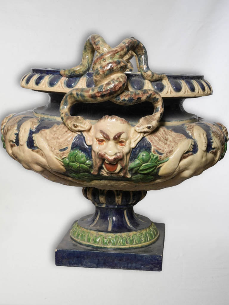 Ornate vintage ceramic statement vessel