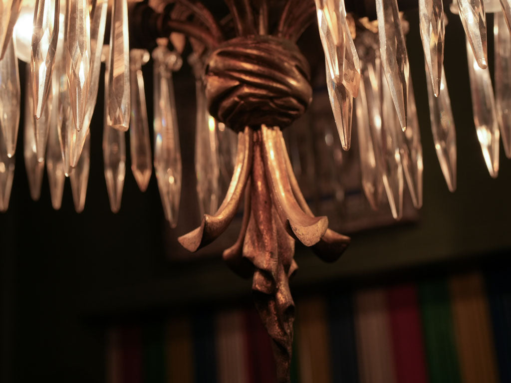 Stylish glass pendant chandelier