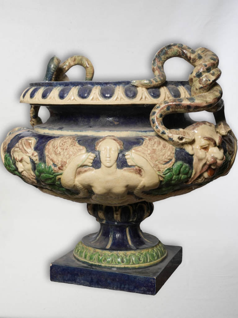 Decorative glazed Renaissance-inspired bowl
