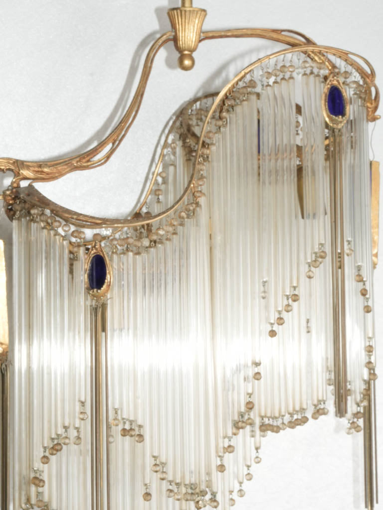 Elegant European Art Nouveau chandelier