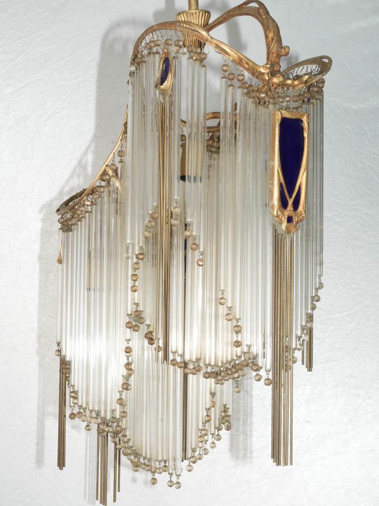 Sinuous frame vintage chandelier