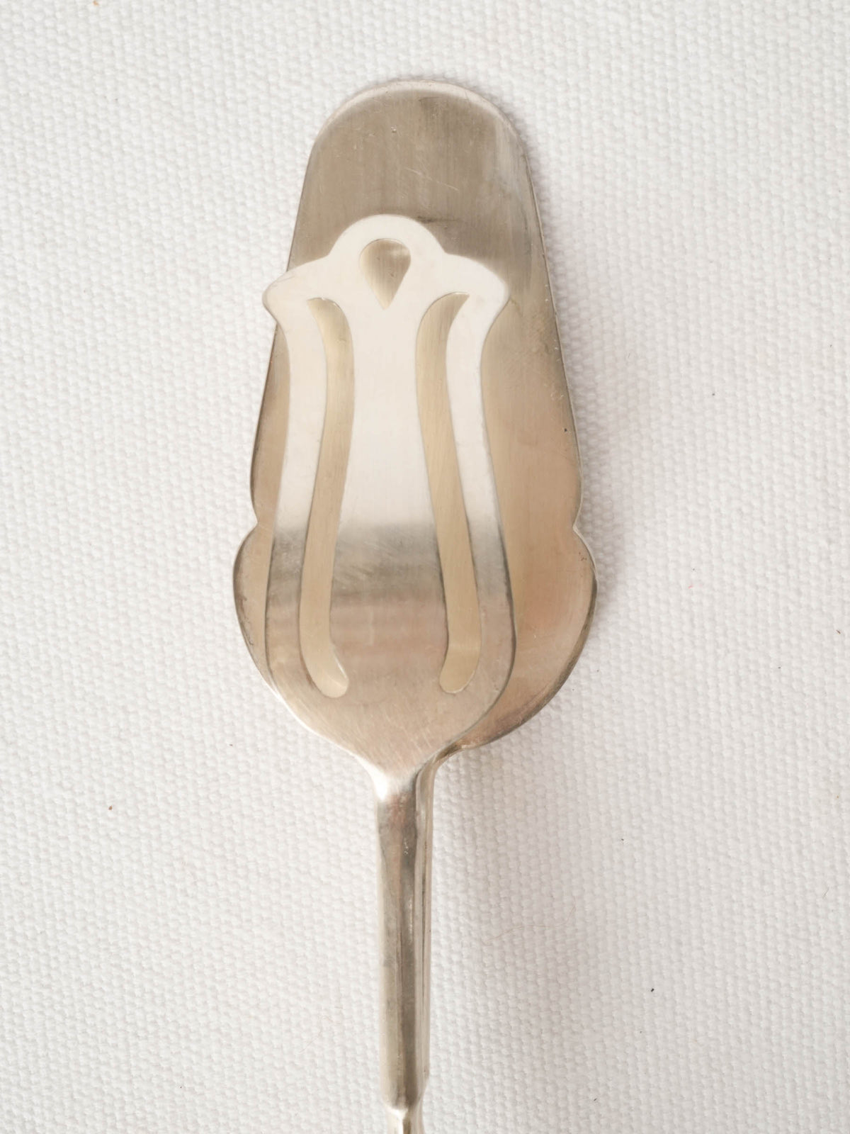 Pair of Antique French Silver Plate Serving Tongs
