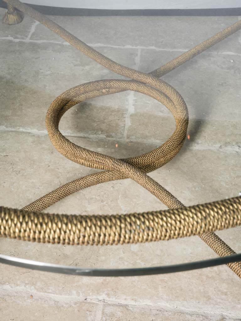 Braided rope-toned table