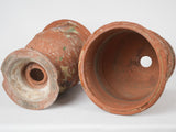 Rustic French terracotta Anduze pair
