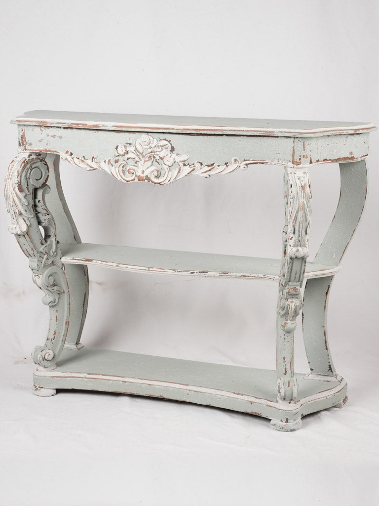 Louis Philippe console with blue patina 45¼"