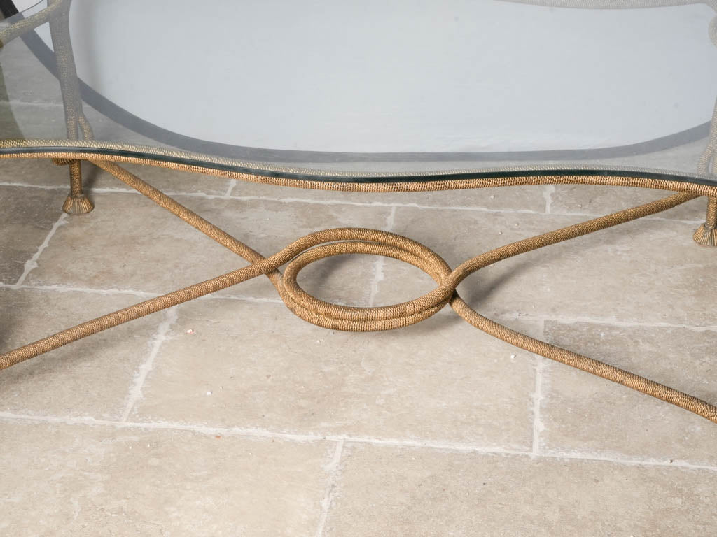 Intricate tasseled-feet table