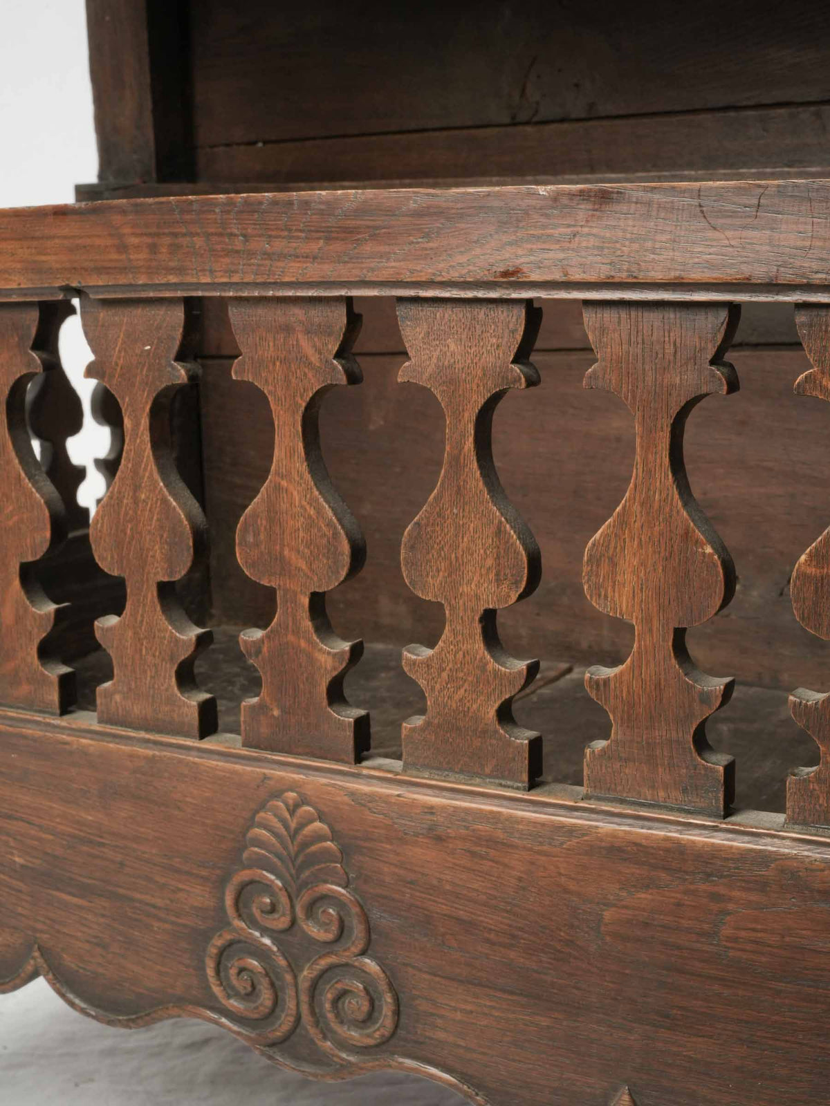 Small 19th-Century French Country Vaisselier w/ Openwork Galleries - 46½" x 33½"