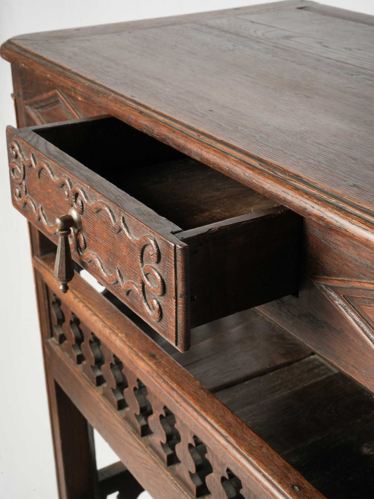 Small 19th-Century French Country Vaisselier w/ Openwork Galleries - 46½" x 33½"