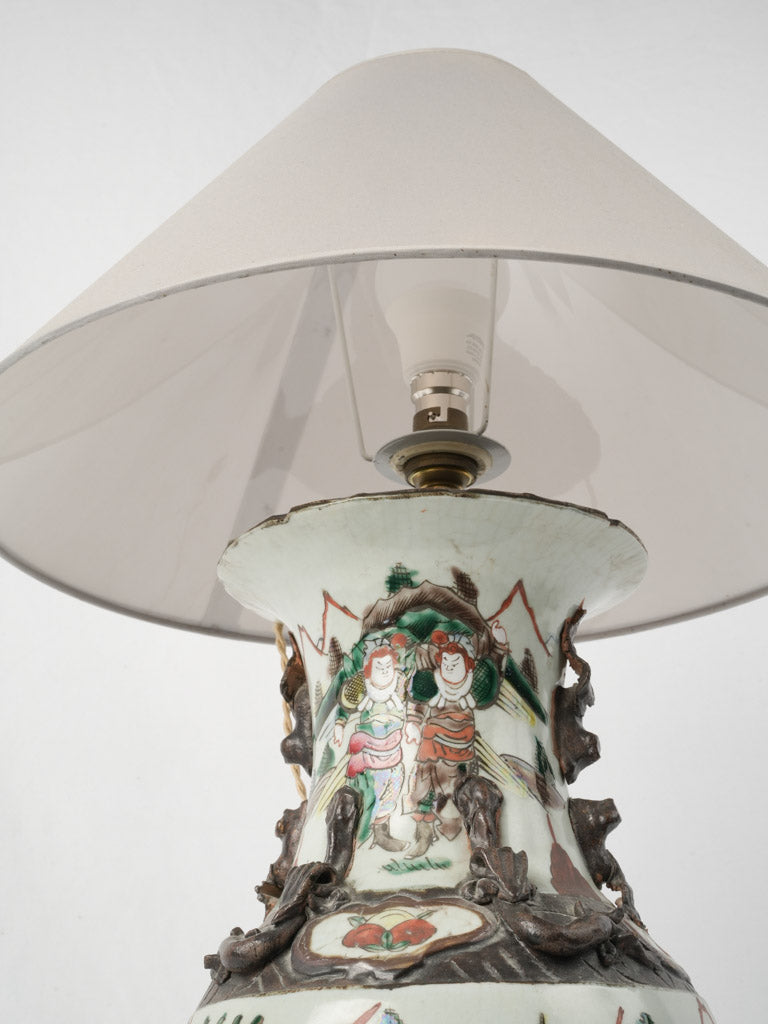 Original Qing dynasty Nankin vase