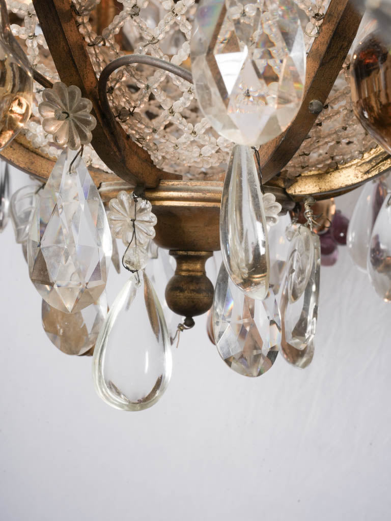 Stunning sculptural beaded chandelier