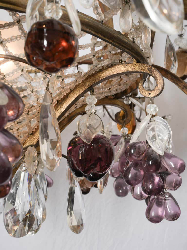 Jewel-like layered prism chandelier