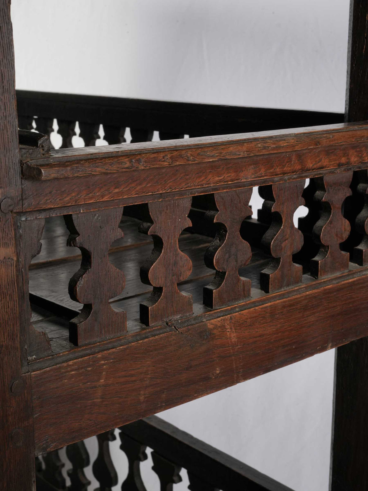 Small 19th-Century French Country Vaisselier w/ Openwork Galleries - 46½" x 33½"