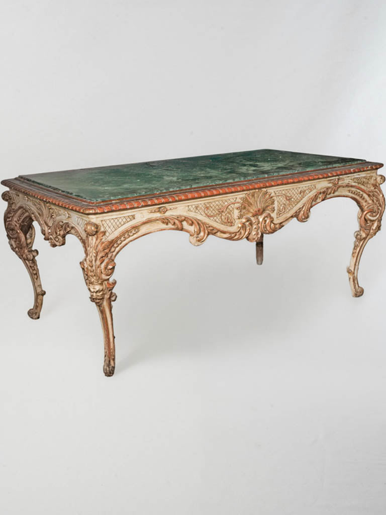 Early Italian carved wood table  