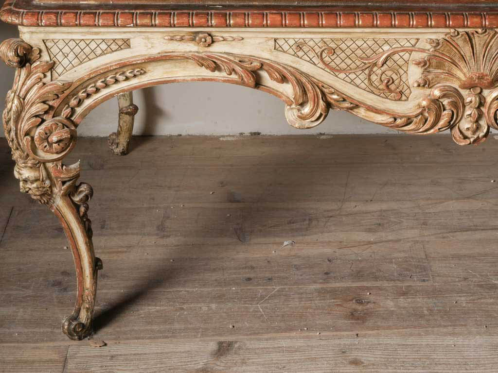 Timeworn Baroque Italian center table  