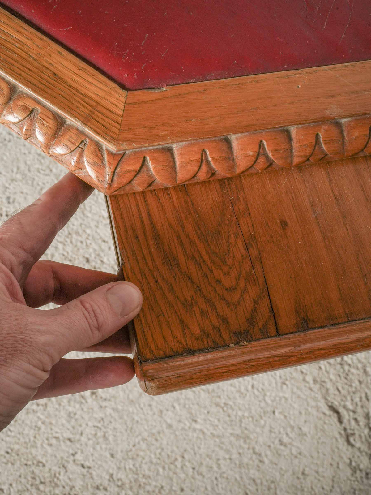 Louis XVI-Style Oak Games Table with Four Pull-Out Trays
