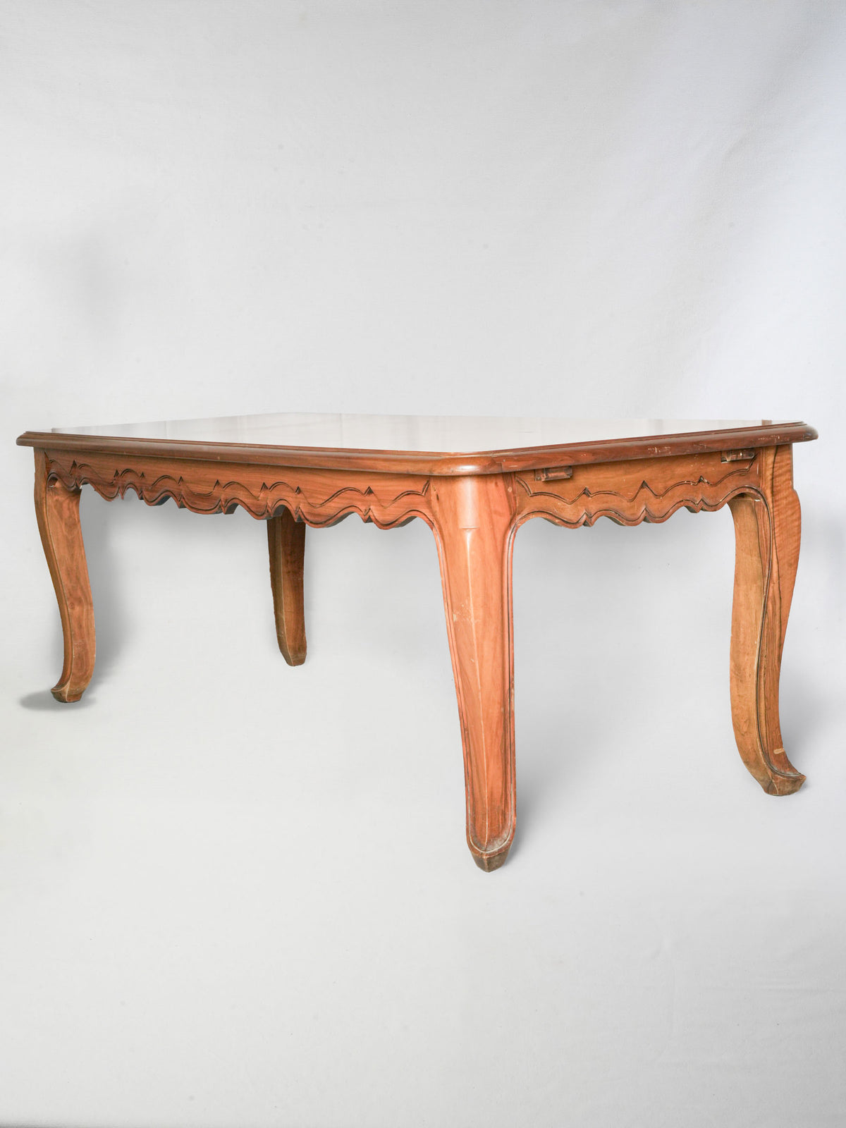 Mid-20th Century French Louis XV-Style Dining Table with Shaped Apron - 86½"
