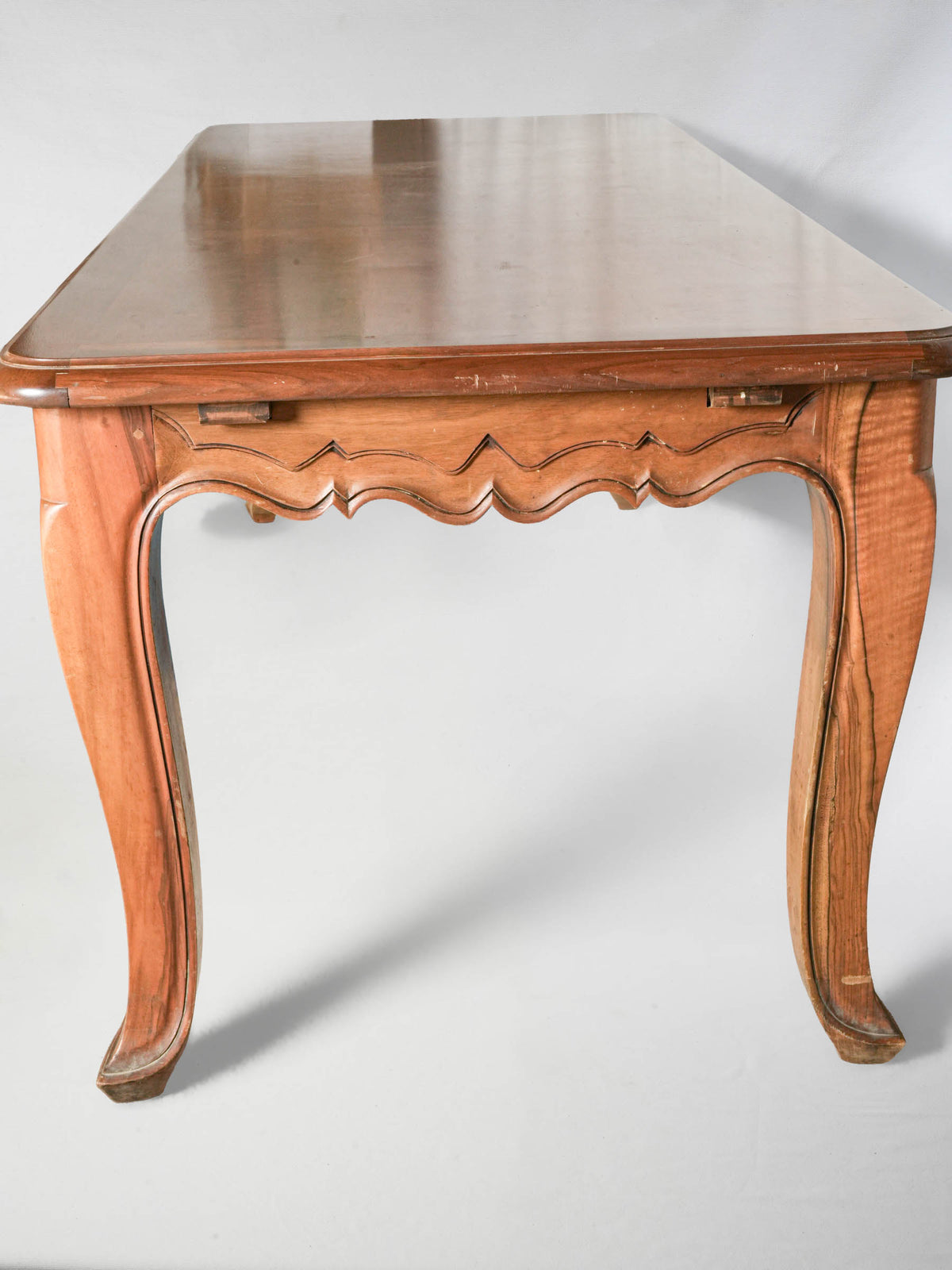 Mid-20th Century French Louis XV-Style Dining Table with Shaped Apron - 86½"