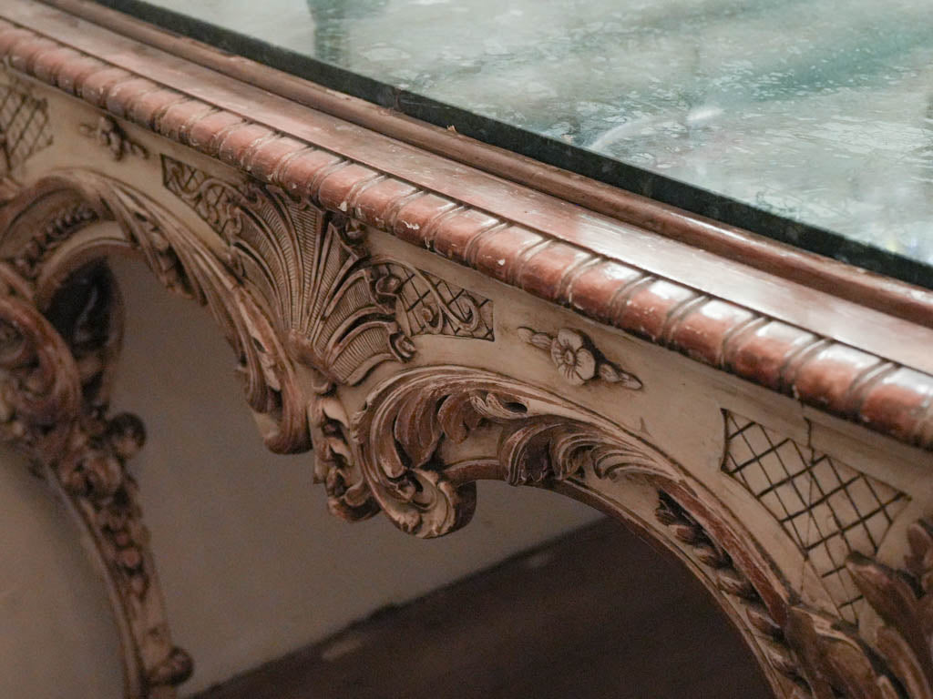 Exquisite polychrome surface table  