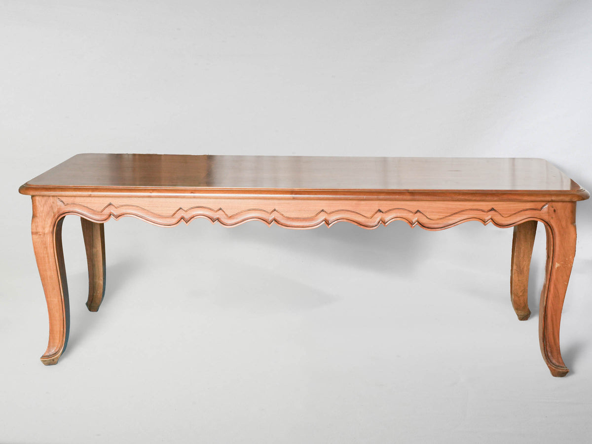 Mid-20th Century French Louis XV-Style Dining Table with Shaped Apron - 86½"