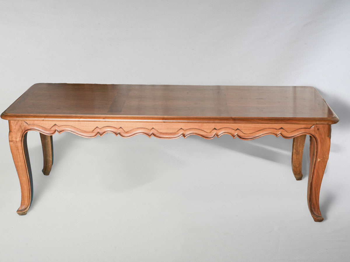 Mid-20th Century French Louis XV-Style Dining Table with Shaped Apron - 86½"