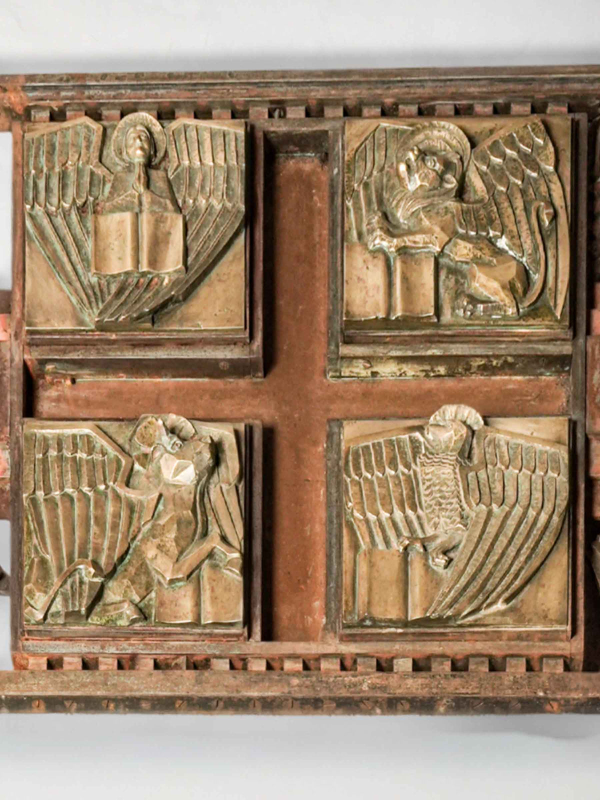 Exceptional Three-Part French Art Deco Chancel Barrier by Master Ironworker Georges Bernardin