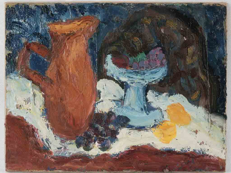 Brown pitcher still-life by Anna Costa