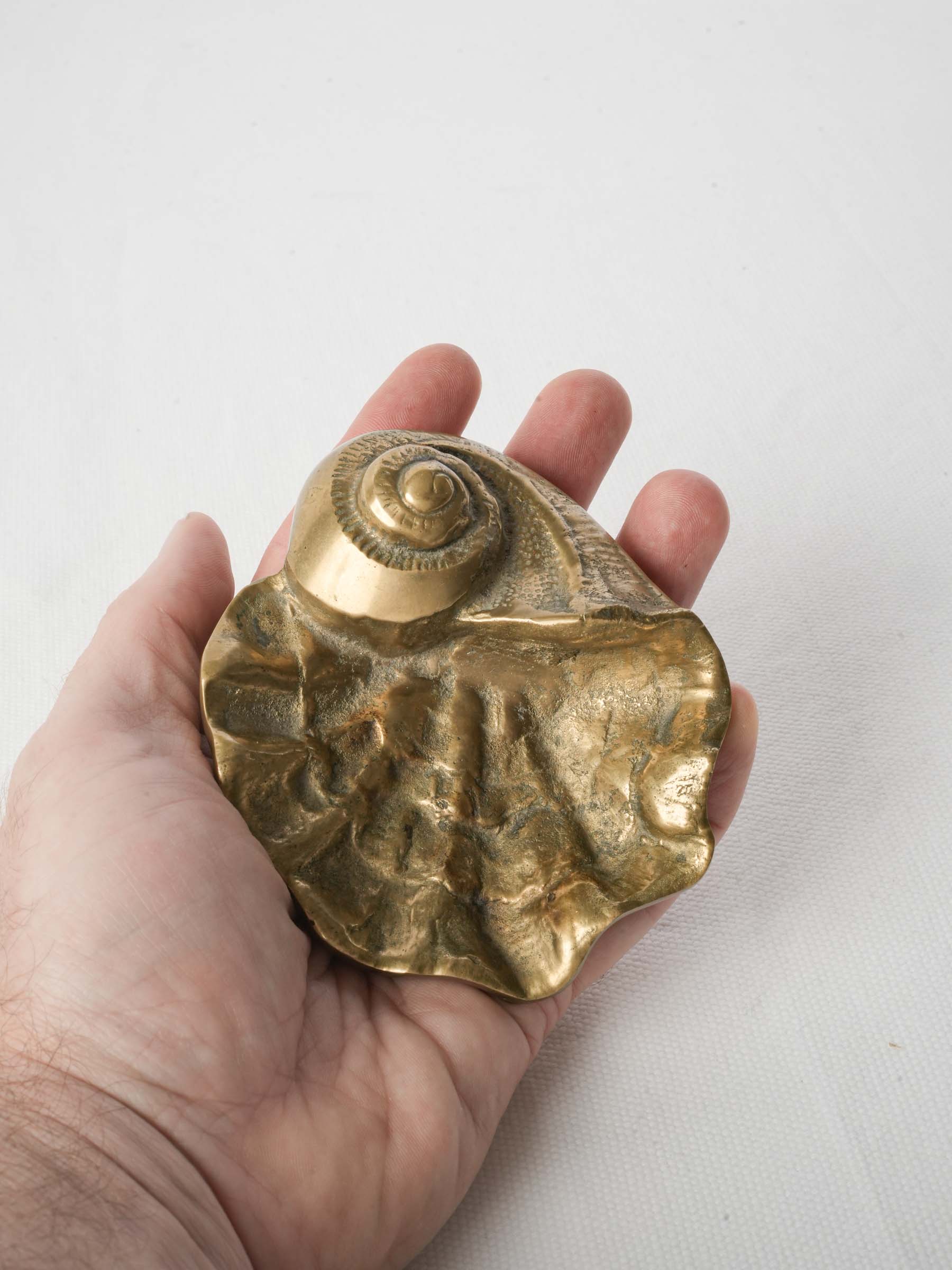 Antique gilt bronze trinket dish