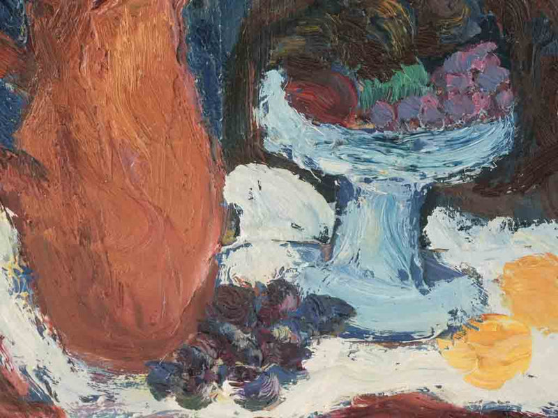 Provencial 1950s oil on board artwork
