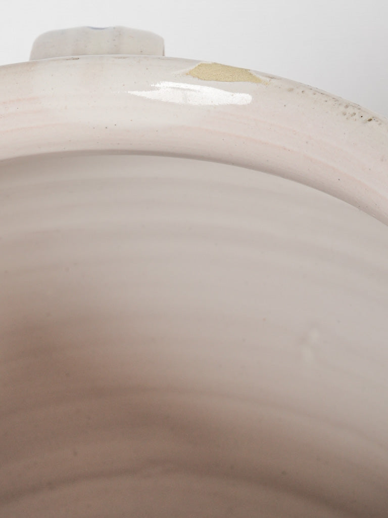 Enchanting white ceramic lidded urns