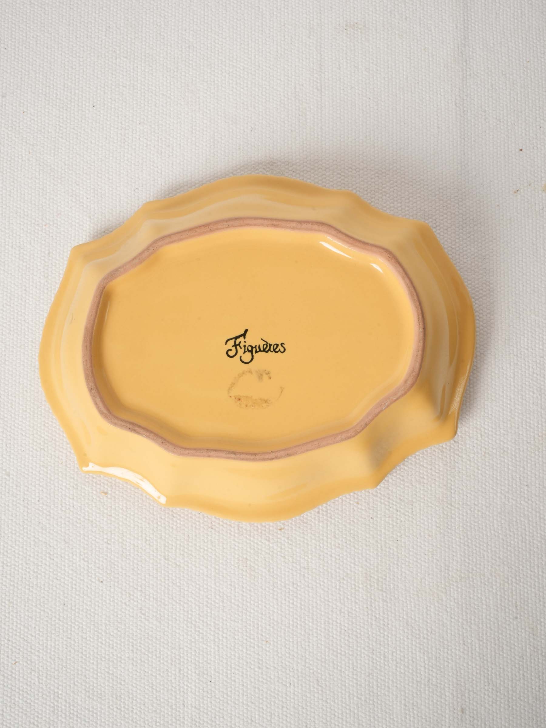 Trompe-l’Oeil Ceramic Dish with Calissons from Dieulefit