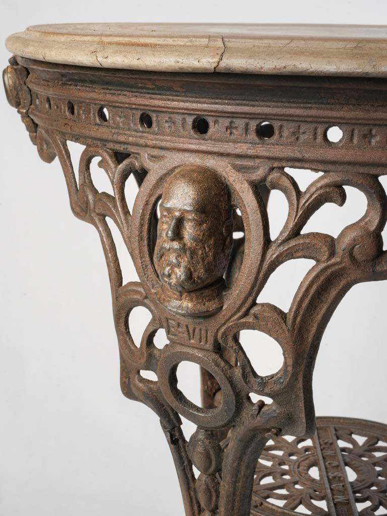 Detailed lion's paw feet table  