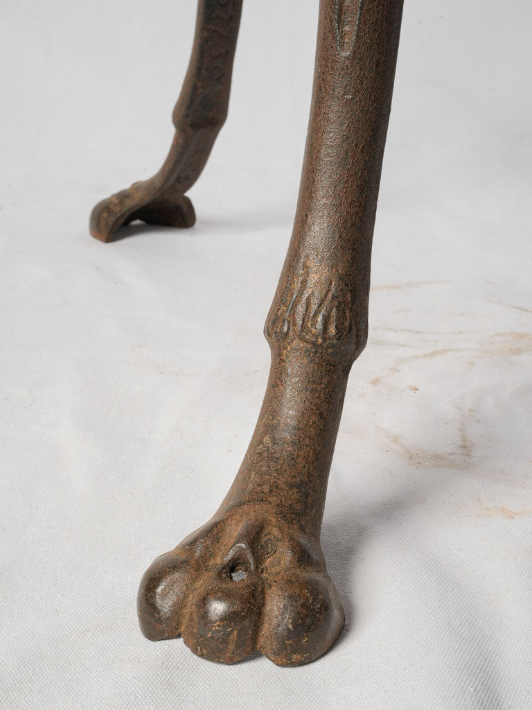 Robust elegant cast iron table  