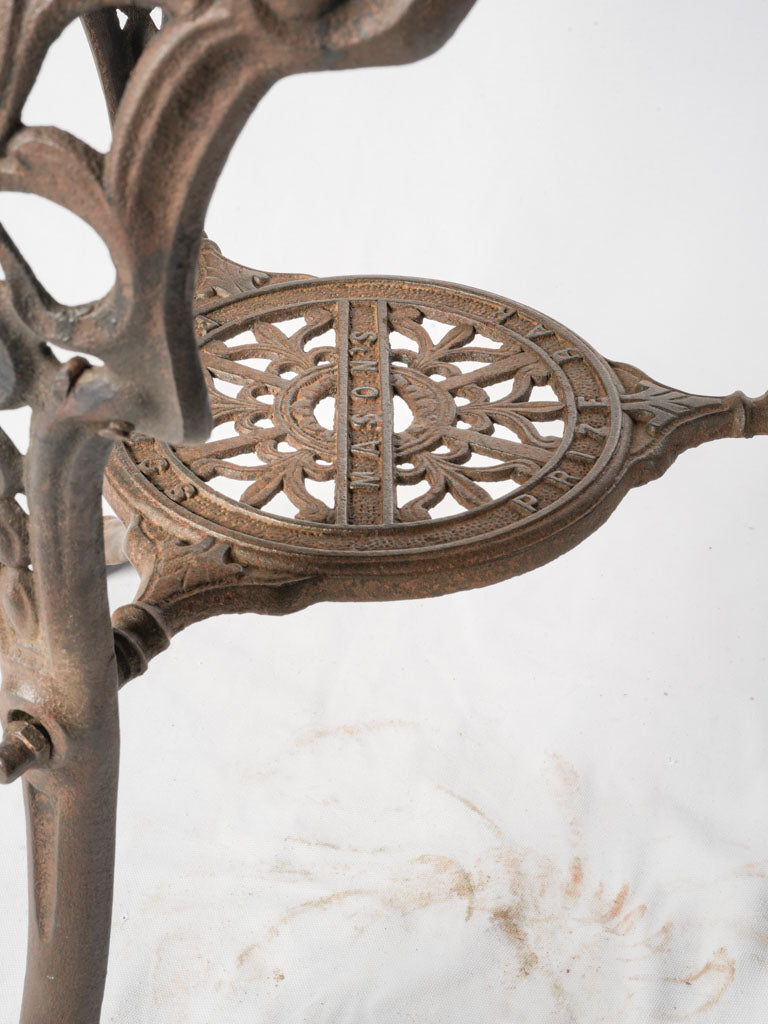 Beautiful gilded cast iron table  